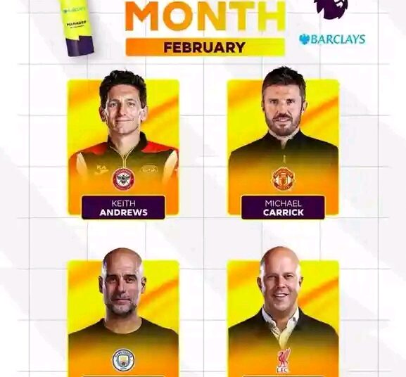 BREAKING: Michael Carrick Has Been Nominated For The Manager Of The Month February