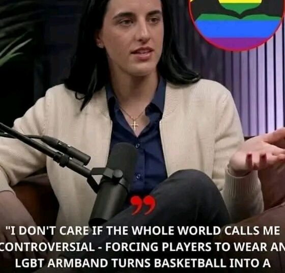 “BREAKING NEWS: Caitlin Clark has sparked a firestorm of controversy with a blunt statement that has divided fans nationwide — calling the mandatory wearing of LGBT armbands a “political charade” and declaring she plays for her team, not for any movement…