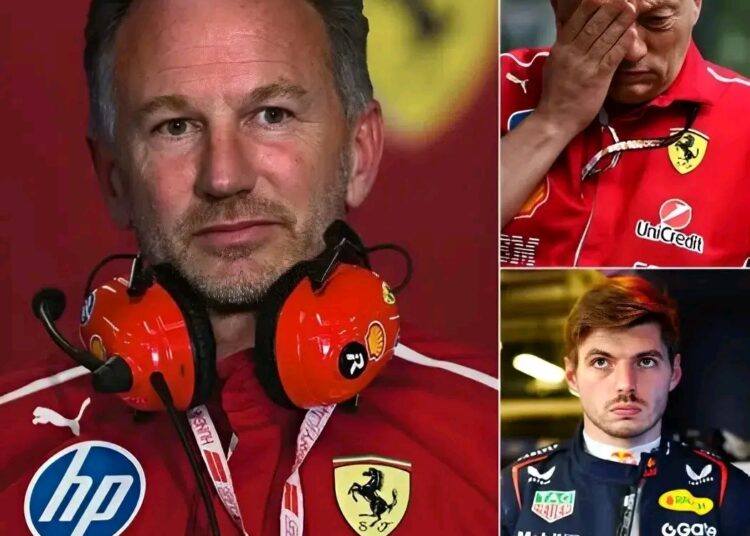  “F1 EARTHQUAKE!” Christian Horner Joins Ferrari, Frédéric Vasseur Fired — Max Verstappen’s Reaction Leaves the Entire Speechless