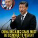 BREAKING: China Declares Israel Must Be Disarmed To Prevent World War III