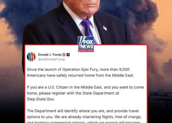 HOMEWARD BOUND: President Trump Says More Than 9,000 Americans Have Safely Returned Home from the Middle East Since the Launch of Operation Epic Fury